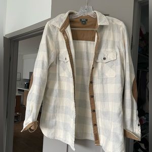 White plaid flannel